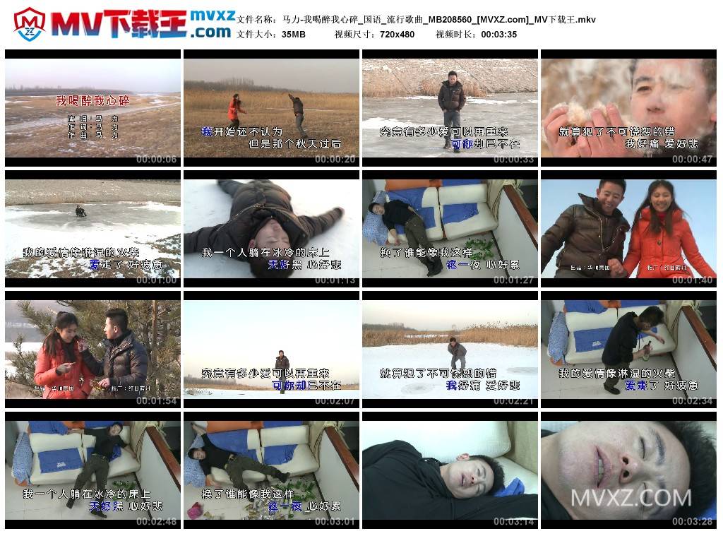 马力-我喝醉我心碎_国语_流行歌曲_MB208560